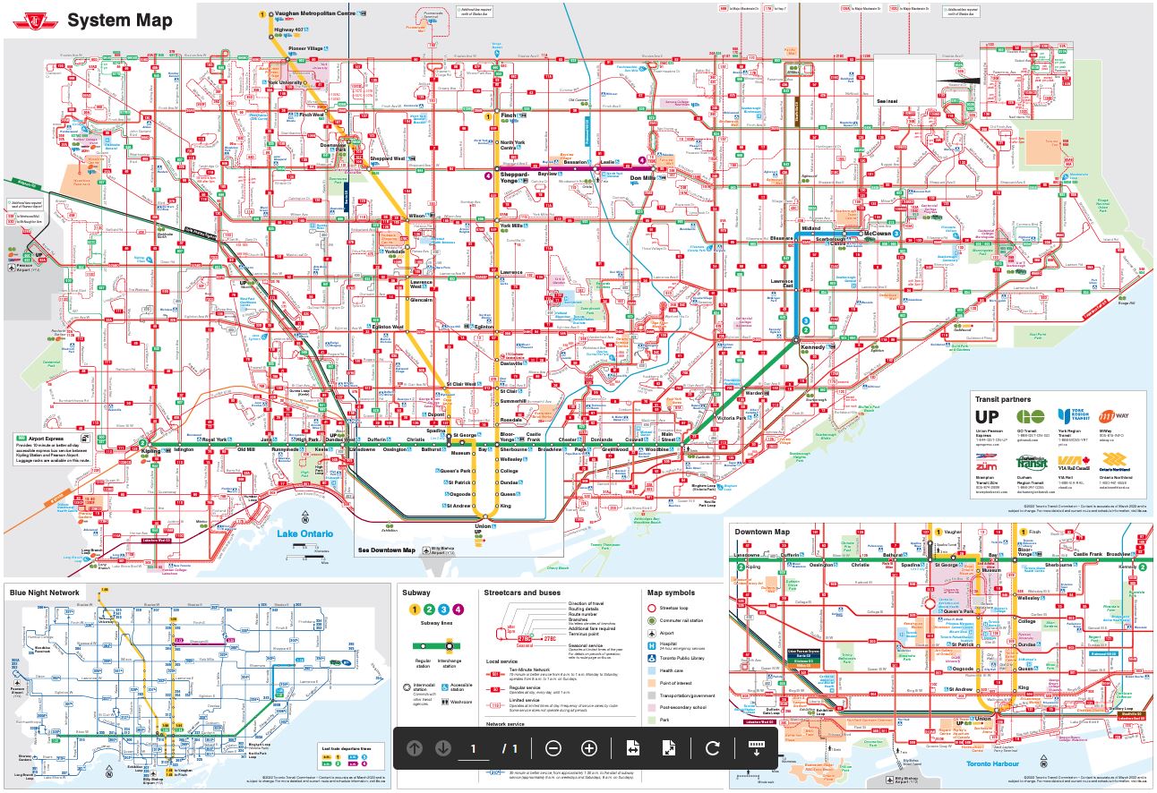 TTC map