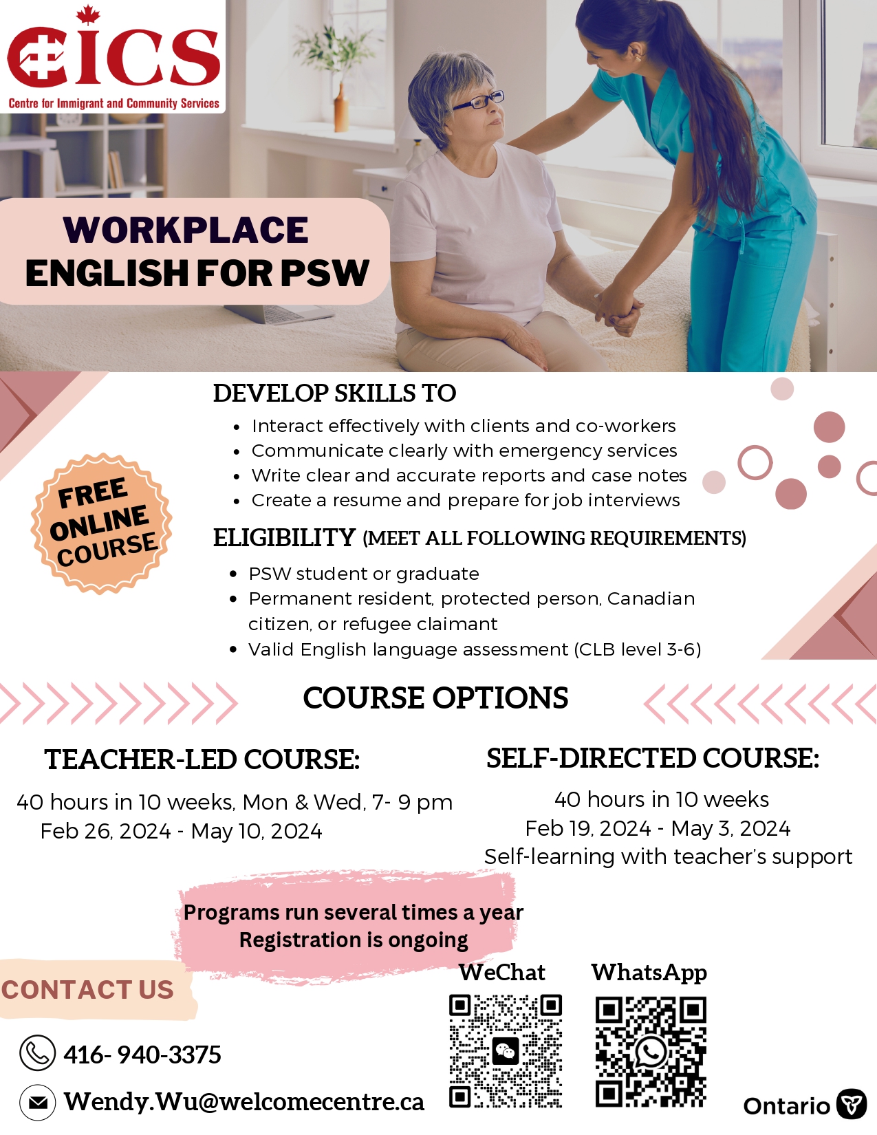 Workplace English for Personal Support Workers